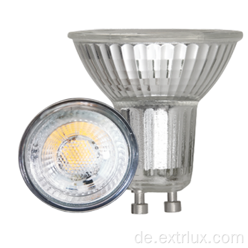 Gu10 LED 5W/7W 38 °/60 ° Glas dimmbarer Scheinwerfer